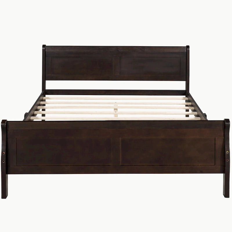 Lit plateforme en bois pleine, grand ou double.