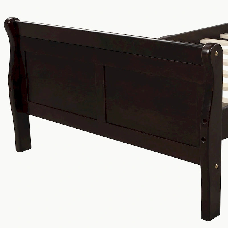 Lit plateforme en bois pleine, grand ou double.