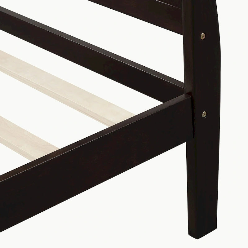 Lit plateforme en bois pleine, grand ou double.