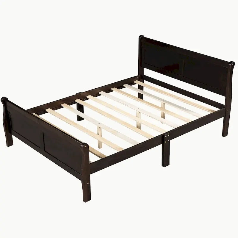 Lit plateforme en bois pleine, grand ou double.