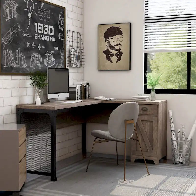 Bureau d'angle DH BASIC Farmhouse 61 pouces par