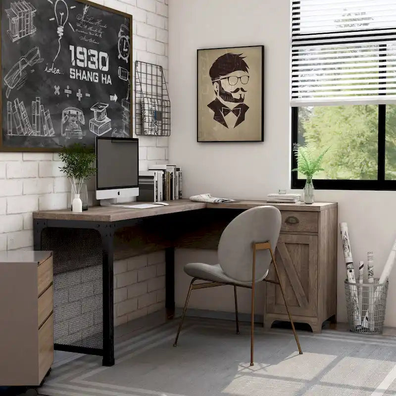 Bureau d'angle DH BASIC Farmhouse 61 pouces par