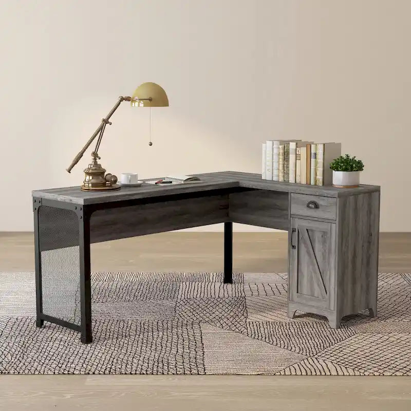 Bureau d'angle DH BASIC Farmhouse 61 pouces par