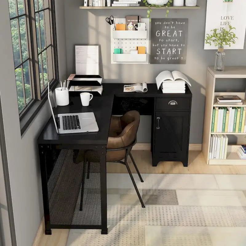 Bureau d'angle DH BASIC Farmhouse 61 pouces par