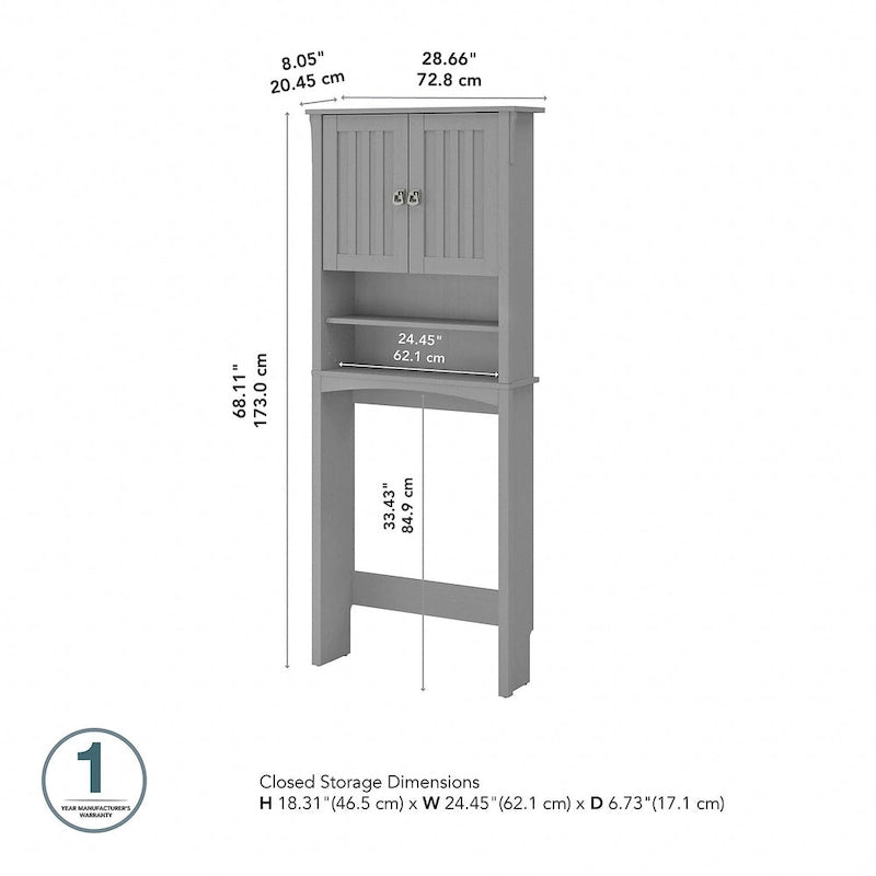 Meuble de rangement Salinas pour toilettes par