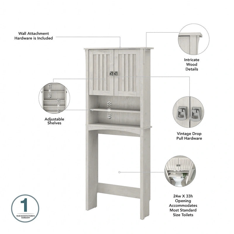 Meuble de rangement Salinas pour toilettes par