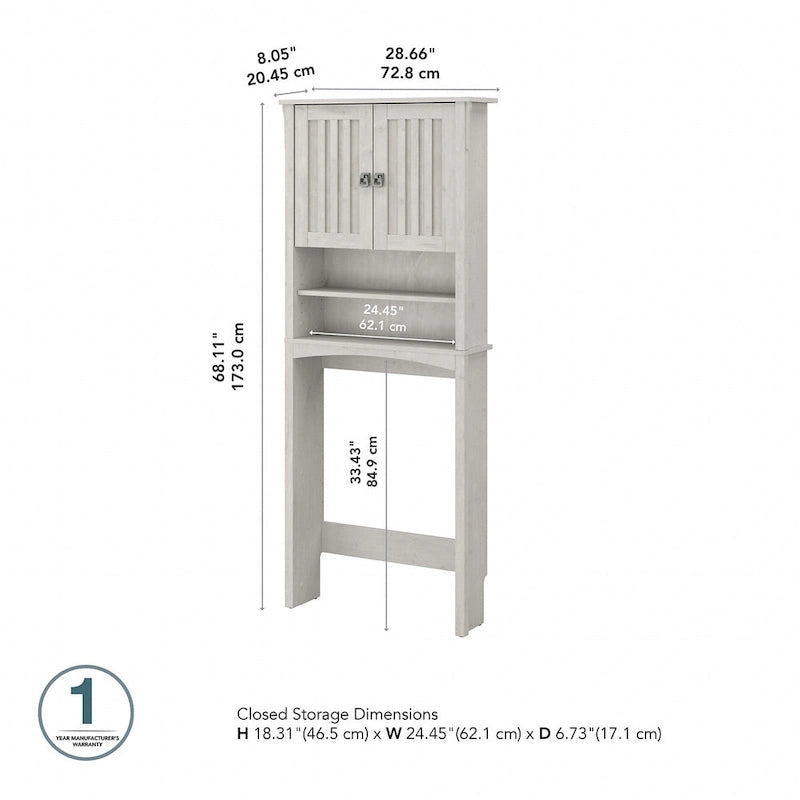 Meuble de rangement Salinas pour toilettes par