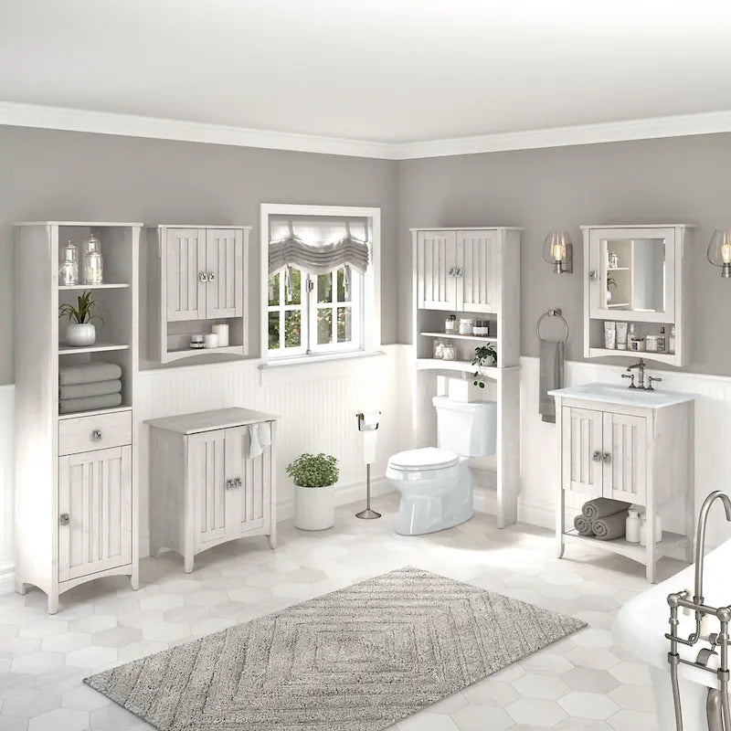Meuble de rangement Salinas pour toilettes par