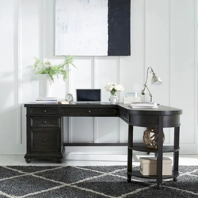 Ensemble de bureau en forme de L Harvest Home Chalkboard Opt