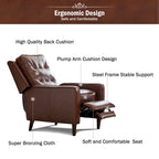 Fauteuil inclinable, Fauteuil inclinable en tissu avec décoration rivetée, Fauteuil d'appoint individuel