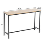 Console/Table basse moderne en métal industriel/MDF