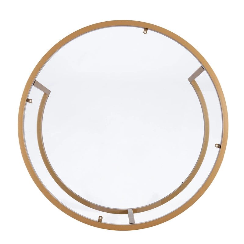 Lot de 2 tables basses gigognes Grant Round Gold