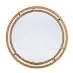 Lot de 2 tables basses gigognes Grant Round Gold