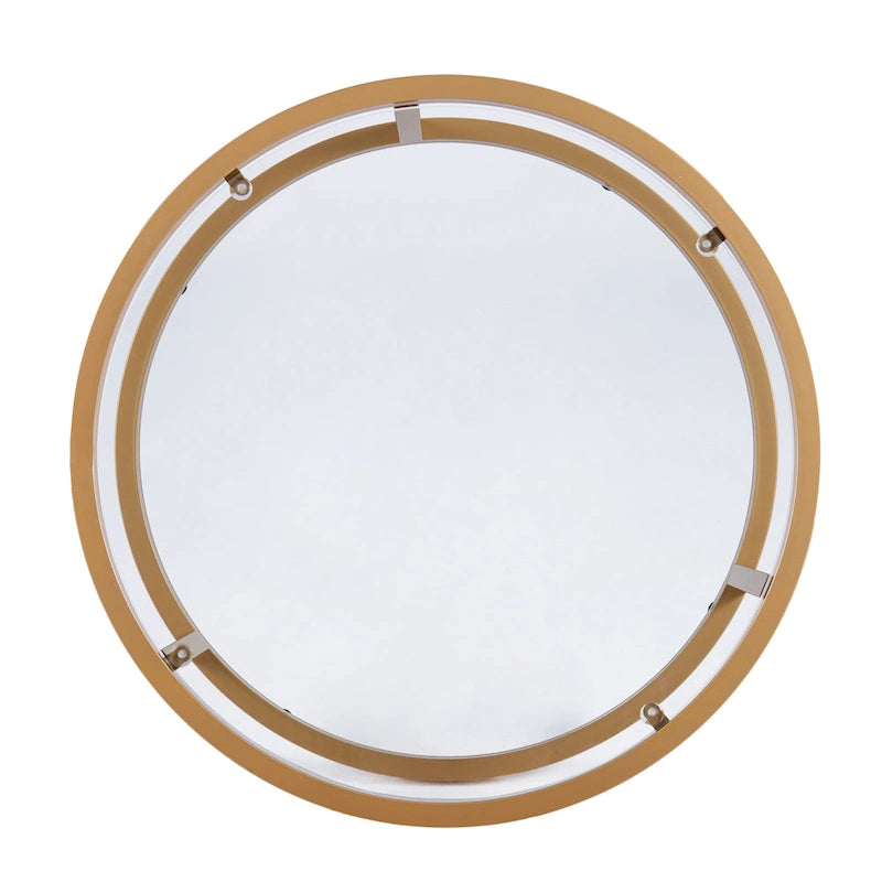 Lot de 2 tables basses gigognes Grant Round Gold