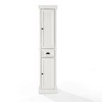 Meuble haut de salle de bain en lin, style bord de mer, blanc vieilli