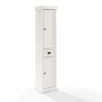 Meuble haut de salle de bain en lin, style bord de mer, blanc vieilli
