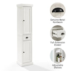 Meuble haut de salle de bain en lin, style bord de mer, blanc vieilli