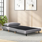 Fauteuil de repos pliant avec pieds escamotables et coussin de dossier – 75,5P x 41L x 30H