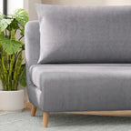 Fauteuil de repos pliant avec pieds escamotables et coussin de dossier – 75,5P x 41L x 30H