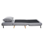Fauteuil de repos pliant avec pieds escamotables et coussin de dossier – 75,5P x 41L x 30H