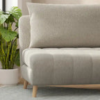 Fauteuil de repos pliant avec pieds escamotables et coussin de dossier – 75,5P x 41L x 30H