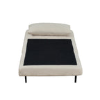 Fauteuil de repos pliant avec pieds escamotables et coussin de dossier – 75,5P x 41L x 30H