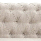 Ensemble de canapé et de causeuse Chesterfield capitonné