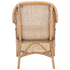 Fauteuil d'appoint Rosalia Coastal en rotin avec coussin – 23,4 L x 24,8 P x 32,7 H – 23Lx25Px33H