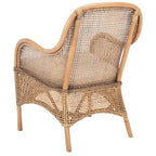 Fauteuil d'appoint Rosalia Coastal en rotin avec coussin – 23,4 L x 24,8 P x 32,7 H – 23Lx25Px33H