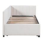 Lit de repos rembourré de taille double avec lit gigogne