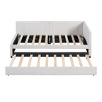 Lit de repos rembourré de taille double avec lit gigogne