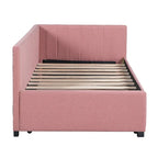 Lit de repos rembourré de taille double avec lit gigogne