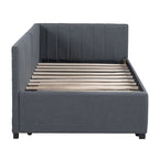 Lit de repos rembourré de taille double avec lit gigogne