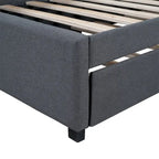 Lit de repos rembourré de taille double avec lit gigogne