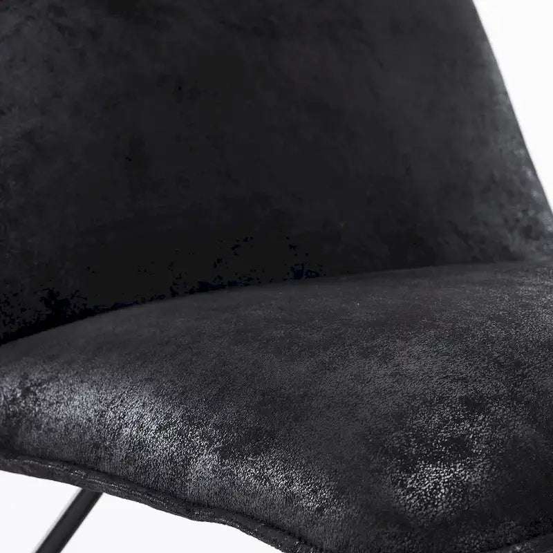 Fauteuil d'appoint en similicuir d'inspiration scandinave LUE BONA avec dossier réglable - 80 H x 56,4 L x 60 P cm