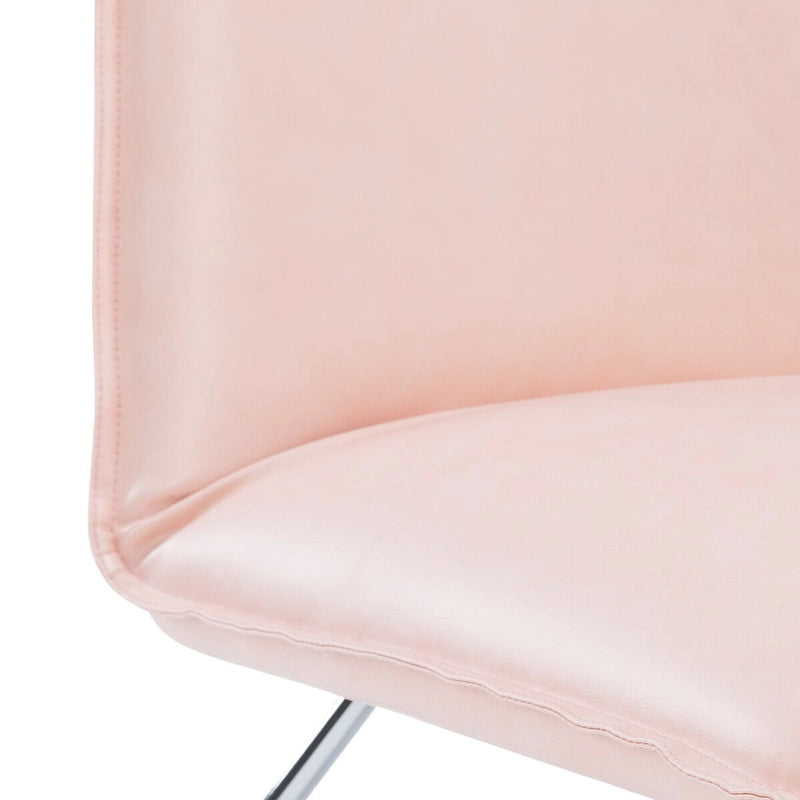Fauteuil d'appoint en similicuir d'inspiration scandinave LUE BONA avec dossier réglable - 80 H x 56,4 L x 60 P cm