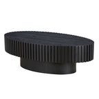 Table Basse Tambour Artisanale Moderne
