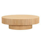 Table Basse Tambour Artisanale Moderne