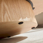 Table Basse Tambour Artisanale Moderne