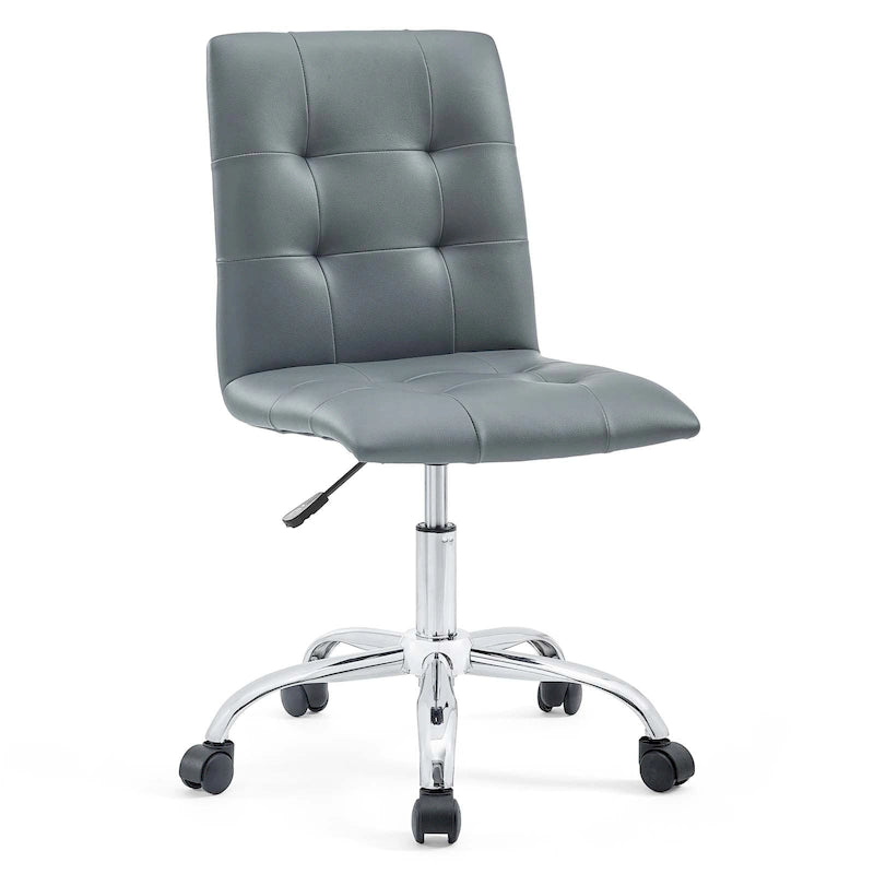 Chaise de bureau Prim sans accoudoirs à dossier mi-hauteur