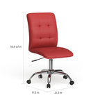 Chaise de bureau Prim sans accoudoirs à dossier mi-hauteur