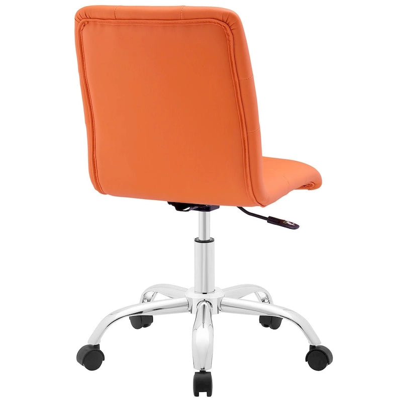 Chaise de bureau Prim sans accoudoirs à dossier mi-hauteur
