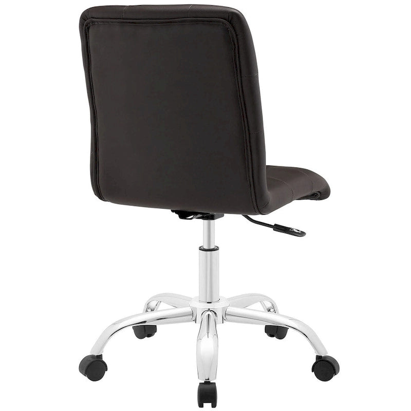 Chaise de bureau Prim sans accoudoirs à dossier mi-hauteur