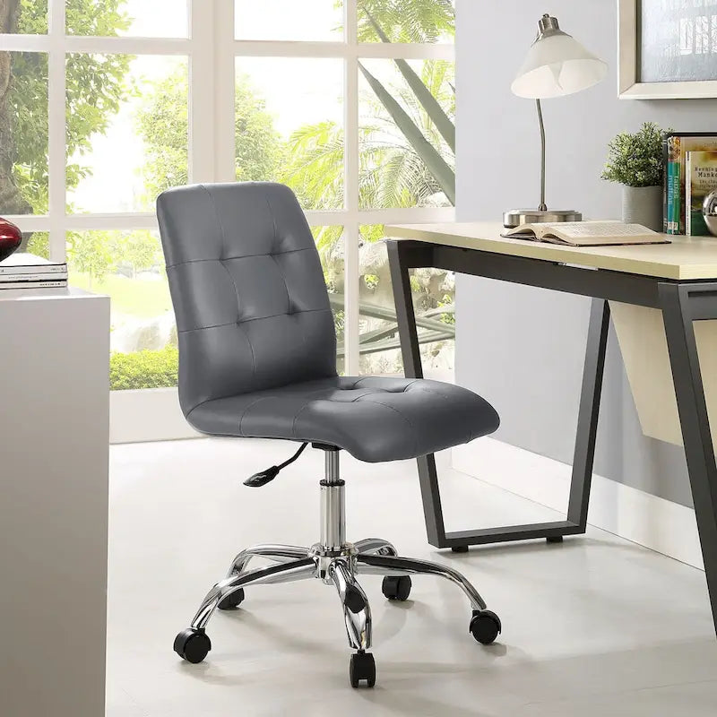 Chaise de bureau Prim sans accoudoirs à dossier mi-hauteur