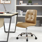 Chaise de bureau Prim sans accoudoirs à dossier mi-hauteur