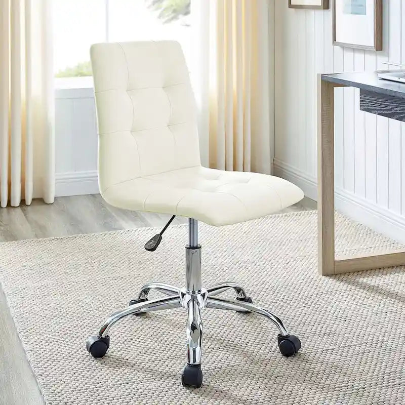 Chaise de bureau Prim sans accoudoirs à dossier mi-hauteur
