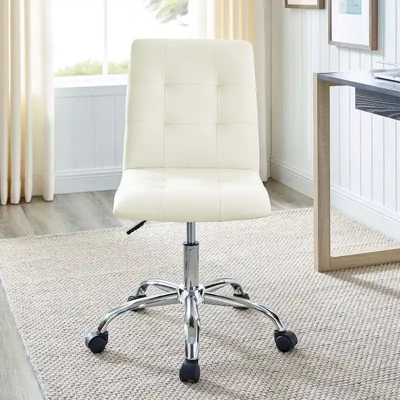 Chaise de bureau Prim sans accoudoirs à dossier mi-hauteur