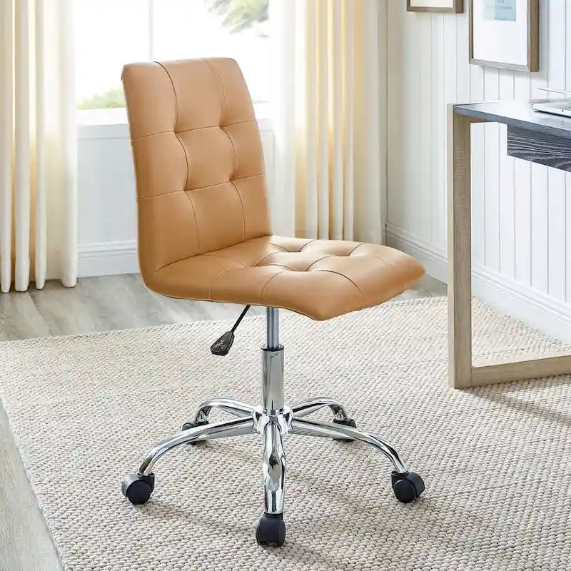 Chaise de bureau Prim sans accoudoirs à dossier mi-hauteur
