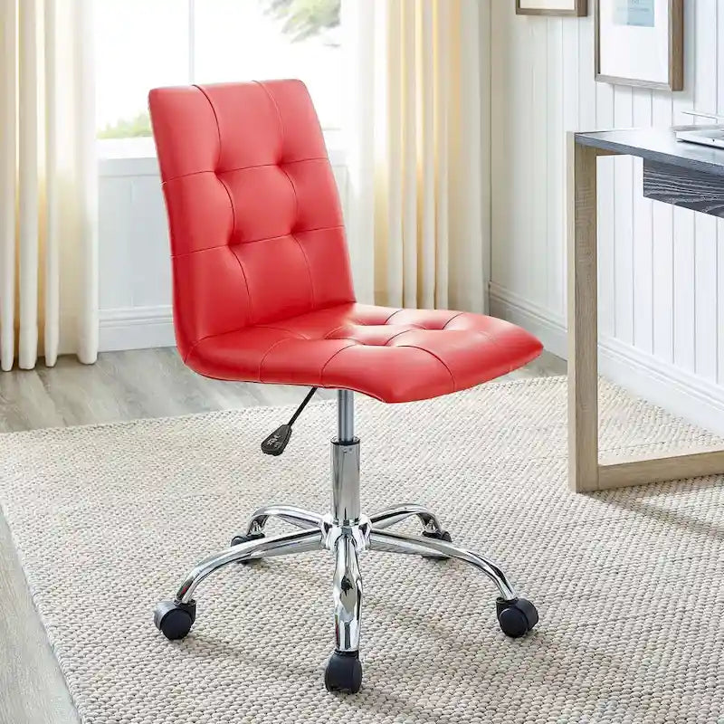 Chaise de bureau Prim sans accoudoirs à dossier mi-hauteur