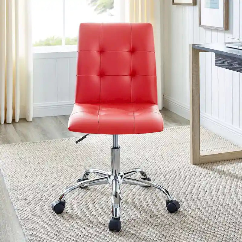Chaise de bureau Prim sans accoudoirs à dossier mi-hauteur